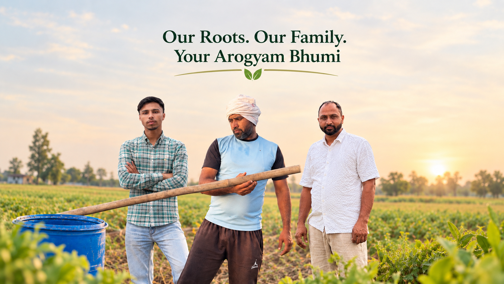 Arogyam Bhumi's About Us Banner